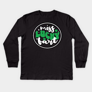 This Guy Loves To Fart - Miss Lucky  - Fart Guy Joke Kids Long Sleeve T-Shirt